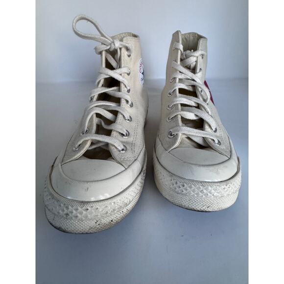 Converse Comme de Garcons Men's 6 Play x Chuck 70 High Milk Sneaker - Picture 4 of 9